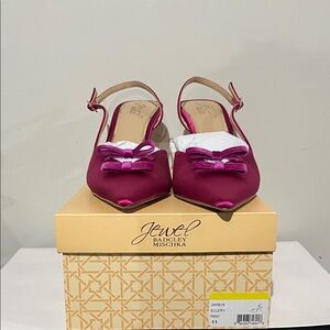 Jewel Badgley Mischka Ellery Bow Evening Pumps